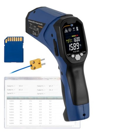 Pce Instruments Digital Infrared Thermometer, USB Interface, -58 to 2912 Degrees F PCE-895